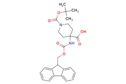 eMolecules​&nbsp;183673-66-7 | 4-(9H-Fluoren-9-ylmethoxycarbonylamino)-piperidine-1,4-dicarboxylic acid mono-tert-butyl ester | Combi-Blocks, Inc. | MFCD01318741 | 466.534 | C26H30N2O6 | 96.000 | CC(C)(C)OC(=O)N1CCC(CC1)(NC(=O)OCC1c2ccccc2-c2ccccc12)C(O)=O | 1g | 586076996