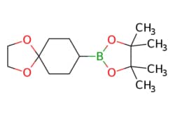 eMolecules​&nbsp;1106871-37-7 | 1,4-Dioxaspiro[4.5]decane-8-boronic acid pinacol ester | Combi-Blocks, Inc. | MFCD14581935 | 268.160 | C14H25BO4 | 95.000 | CC1(C)OB(OC1(C)C)C1CCC2(CC1)OCCO2 | 25g | 837444216