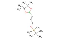 eMolecules​&nbsp;114653-19-9 | (E)-3-(tert-Butyldimethylsilyloxy)propene-1-yl-boronic acid pinacol ester | Combi-Blocks, Inc. | MFCD15144803 | 298.310 | C15H31BO3Si | 97.000 | CC(C)(C)[Si](C)(C)OC\C=C\B1OC(C)(C)C(C)(C)O1 | 10g | 603198745