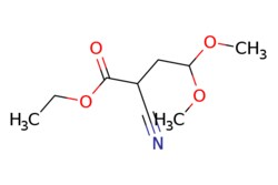 eMolecules​&nbsp;773076-83-8 | Ethyl 2-cyano-4,4-dimethoxybutanoate | Combi-Blocks, Inc. | MFCD06211308 | 201.222 | C9H15NO4 | 98.000 | CCOC(=O)C(CC(OC)OC)C#N | 1g | 603137981