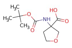 eMolecules​&nbsp;869785-31-9 | 3-(Boc-amino)tetrahydrofuran-3-carboxylic acid | Synthonix | MFCD04115501 | 231.248 | C10H17NO5 | 95.000 | CC(C)(C)OC(=O)NC1(CCOC1)C(O)=O | 1g | 266696040