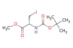 eMolecules​&nbsp;93267-04-0 | Methyl (R)-2-((tert-butoxycarbonyl)amino)-3-iodopropanoate | ChemScene | MFCD00216579 | 329.134 | C9H16INO4 | 97.000 | COC(=O)[C@H](CI)NC(=O)OC(C)(C)C | 25g | 536839507