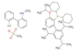 eMolecules​&nbsp;2132978-44-8 | Ephos Pd G4 | Combi-Blocks, Inc.918.570 | C50H70NO4PPdS | 96.000 | CS([O-])(=O)=O.CNc1ccccc1-c1ccccc1[Pd+].CC(C)Oc1cccc(c1P(C1CCCCC1)C1CCCCC1)-c1c(cc(cc1C(C)C)C(C)C)C(C)C | 10g | 837450553