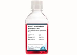 Boston Bioproducts Inc&nbsp;Earle's Balanced Salt Solution, EBSS (10X, without Calcium, with Phenol Red) - 500ml