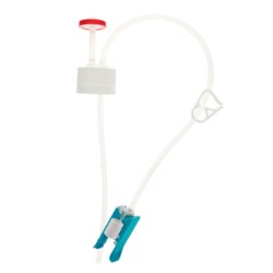 Foxx Life Sciences&nbsp;EZCellGene Single Use (SUT) Cap Assembly, 60mL, 38-430 VersaCap with Over molded Platinum Cured Silicone Small Bore Tubing 1/16