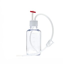 Foxx Life Sciences&nbsp;EZCellGene Single Use (SUT) Media Bottle Assembly, 500mL, PC, 38-430 VersaCap with Over molded Platinum Cured Silicone Small Bore Tubing 1/16