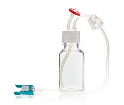 Foxx Life Sciences&nbsp;EZCellGene Single Use (SUT) Media Bottle Assembly, 250mL, PC, 38-430 VersaCap with Over molded Platinum Cured Silicone Small Bore Tubing 1/16