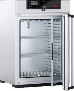 Memmert Natural Convection Incubator IN 160, 115 volt, 50/60 Hz, maximum temperature range to 80C