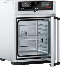 Memmert Humidity Chamber HCP 50, 230Volt +18C to +90C, 20-95%RH- 40mm silicone entry port with stopper rear wall