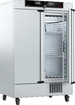 Memmert Climate Chamber ICH 750L, 115V, light module acc ICH Q1B option 2, light intensity 8,000Lux, 4 Fluorescent lights with cold white light - 2 fluorescent lights with UV lamps. Temp range -10C to +60C without humidity, with humidity 0-60C, RH 10-80%