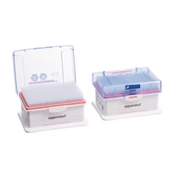 USA Scientific Inc&nbsp;ep Dualfilter T.I.P.S. 384, PCR clean and sterile, 0.1-20 uL, 42 mm, light pink, colorless tips, 3,840 tips (10 racks × 384 tips)