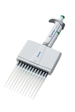 USA Scientific Inc&nbsp;Eppendorf Research plus, 12-channel, variable, 120-1,200 uL, dark green