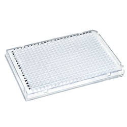 USA Scientific Inc&nbsp;TempPlate Rigid fully skirted polypropylene 384-well PCR plate, A24, P24, clear frame, white wells, standard depth, 10/box.