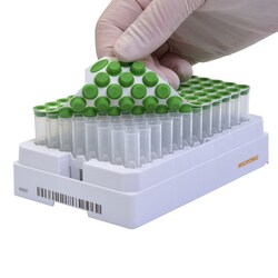 USA Scientific Inc&nbsp;Micronic TPE Capmat mat, green, 96 caps/mat, 10 mats/pack (960 caps)