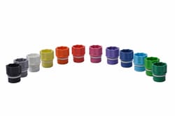 USA Scientific Inc&nbsp;Screw Caps for tubes in 96-well format - Grey, 960 caps