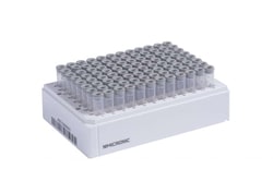 USA Scientific Inc&nbsp;Micronic 96-4 Rack with low cover for tubes capped with Push Caps or Low Profile Screw Caps (empty) (barcoded A1-H1 side), 10 racks