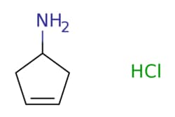 eMolecules​&nbsp;91469-55-5 | cyclopent-3-en-1-amine hydrochloride | Pharmablock - Stock | MFCD01630740 | 119.590 | C5H10ClN | 97.000 | Cl.NC1CC=CC1 | 1g | 537813029