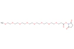 eMolecules​&nbsp;756525-90-3 | (2,5-dioxopyrrolidin-1-yl) 3-[2-[2-[2-[2-[2-[2-(2-methoxyethoxy)ethoxy]ethoxy]ethoxy]ethoxy]ethoxy]ethoxy]propanoate | Pharmablock | MFCD13184969 | 509.549 | C22H39NO12 | 97.000 | COCCOCCOCCOCCOCCOCCOCCOCCC(=O)ON1C(=O)CCC1=O | 1g | 840573858