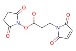 eMolecules​&nbsp;55750-62-4 | N-Succinimidyl 3-maleimidopropionate | Combi-Blocks | MFCD00043141 | 266.209 | C11H10N2O6 | 98.000 | O=C(CCN1C(=O)C=CC1=O)ON1C(=O)CCC1=O | 5g | 249357175