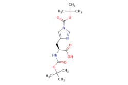 eMolecules​&nbsp;20866-46-0 | Boc-His(Boc)-OH | ChemScene | MFCD00065577 | 355.391 | C16H25N3O6 | 95.000 | CC(C)(C)OC(=O)N[C@@H](Cc1cn(cn1)C(=O)OC(C)(C)C)C(O)=O | 1g | 781209397