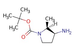 eMolecules​&nbsp;1192608-69-7 | tert-butyl (2S,3S)-3-amino-2-methyl-pyrrolidine-1-carboxylate | Pharmablock200.282 | C10H20N2O2 | 97.000 | C[C@H]1[C@@H](N)CCN1C(=O)OC(C)(C)C | 10g | 761747267