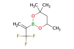 eMolecules​&nbsp;1011460-68-6 | 4,4,6-Trimethyl-2-(3,3,3-trifluoroprop-1-en-2-yl)-1,3,2-dioxaborinane,97%(stabilized with TBC) | ChemScene | MFCD08669623 | 222.010 | C9H14BF3O2 | 97.000 | CC1CC(C)(C)OB(O1)C(=C)C(F)(F)F | 100g | 801475894