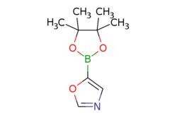 eMolecules​&nbsp;942070-84-0 | 5-(tetramethyl-1,3,2-dioxaborolan-2-yl)-1,3-oxazole | Pharmablock | MFCD12405501 | 195.030 | C9H14BNO3 | 97.000 | CC1(C)OB(OC1(C)C)c1cnco1 | 2.5g | 687443837