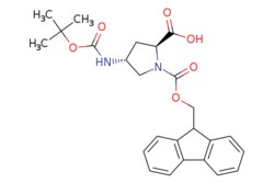eMolecules​&nbsp;273222-06-3 | (2S,4R)-1-(((9H-Fluoren-9-yl)methoxy)carbonyl)-4-((tert-butoxycarbonyl)amino)pyrrolidine-2-carboxylic acid | Synthonix452.507 | C25H28N2O6 | 98.000 | CC(C)(C)OC(=O)N[C@@H]1C[C@H](N(C1)C(=O)OCC1c2ccccc2-c2ccccc12)C(O)=O | 5g | 865782429