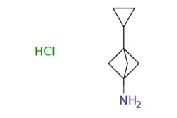eMolecules​&nbsp;2763756-42-7 | 3-CYCLOPROPYLBICYCLO[1.1.1]PENTAN-1-AMINE HYDROCHLORIDE | AstaTech159.660 | C8H14ClN | 95.000 | Cl.NC12CC(C1)(C2)C1CC1 | 0.1g | 846274378