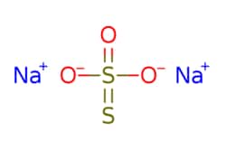 eMolecules​&nbsp;7772-98-7 | Sodium thiosulfate anhydrous | Oakwood Chemicals | MFCD00003499 | 158.100 | Na2O3S2 | 98.000 | [Na+].[Na+].[O-]S([O-])(=O)=S | 5g | 480138599
