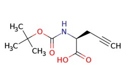 eMolecules​&nbsp;63039-48-5 | (2S)-2-(tert-butoxycarbonylamino)pent-4-ynoic acid | Pharmablock | MFCD01320855 | 213.233 | C10H15NO4 | 97.000 | CC(C)(C)OC(=O)N[C@@H](CC#C)C(O)=O | 1g | 784550629