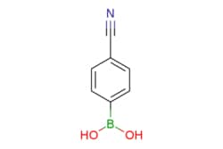 eMolecules​&nbsp;126747-14-6 | (4-cyanophenyl)boronic acid | Pharmablock | MFCD01318968 | 146.940 | C7H6BNO2 | 97.000 | OB(O)c1ccc(cc1)C#N | 100mg | 551219921