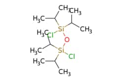 eMolecules​&nbsp;69304-37-6 | 1,3-Dichloro-1,1,3,3-tetraisopropyldisiloxane | Oakwood Chemicals | MFCD00009655 | 315.430 | C12H28Cl2OSi2 | 95.000 | CC(C)[Si](Cl)(O[Si](Cl)(C(C)C)C(C)C)C(C)C | 25g | 480170753