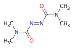 eMolecules​&nbsp;10465-78-8 | Diamide | Combi-Blocks | MFCD00008318 | 172.188 | C6H12N4O2 | 98.000 | CN(C)C(=O)\N=N\C(=O)N(C)C | 25g | 228815483