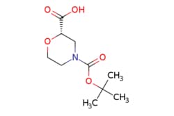 eMolecules​&nbsp;868689-63-8 | (2S)-4-[(tert-butoxy)carbonyl]morpholine-2-carboxylic acid | Pharmablock - Stock | MFCD06200662 | 231.248 | C10H17NO5 | 97.000 | CC(C)(C)OC(=O)N1CCO[C@@H](C1)C(O)=O | 1g | 521637790