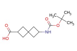 eMolecules​&nbsp;1087798-38-6 | 2-(tert-butoxycarbonylamino)spiro[3.3]heptane-6-carboxylic acid | Pharmablock | MFCD11099888 | 255.314 | C13H21NO4 | 97.000 | CC(C)(C)OC(=O)NC1CC2(C1)CC(C2)C(O)=O | 10g | 551171589
