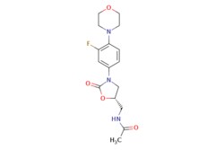 eMolecules​&nbsp;165800-03-3 | LINEZOLID | AstaTech | MFCD00937825 | 337.351 | C16H20FN3O4 | 98.000 | CC(=O)NC[C@H]1CN(C(=O)O1)c1ccc(N2CCOCC2)c(F)c1 | 0.25g | 718054075