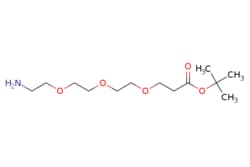 eMolecules​&nbsp;252881-74-6 | tert-butyl 3-[2-[2-(2-aminoethoxy)ethoxy]ethoxy]propanoate | Pharmablock | MFCD06201017 | 277.361 | C13H27NO5 | 97.000 | CC(C)(C)OC(=O)CCOCCOCCOCCN | 2.5g | 799220669