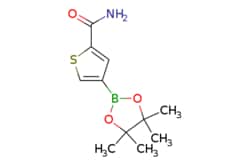 eMolecules​&nbsp;957345-71-0 | 4-(4,4,5,5-Tetramethyl-1,3,2-dioxaborolan-2-yl)thiophene-2-carboxamide | Ambeed | MFCD18383143 | 253.120 | C11H16BNO3S | 97.000 | CC1(C)OB(OC1(C)C)c1csc(c1)C(N)=O | 1g | 573009249
