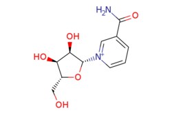 eMolecules​&nbsp;1341-23-7 | 3-Carbamoyl-1-((2R,3R,4S,5R)-3,4-dihydroxy-5-(hydroxymethyl)tetrahydrofuran-2-yl)pyridin-1-ium | Combi-Blocks, Inc. | MFCD16621007 | 255.249 | C11H15N2O5 | 95.000 | NC(=O)c1ccc[n+](c1)[C@@H]1O[C@H](CO)[C@@H](O)[C@H]1O | 25g | 794198065