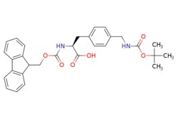 eMolecules​&nbsp;204715-91-3 | (S)-2-((((9H-Fluoren-9-yl)methoxy)carbonyl)amino)-3-(4-(((tert-butoxycarbonyl)amino)methyl)phenyl)propanoic acid | ChemScene | MFCD01317015 | 516.594 | C30H32N2O6 | 97.000 | CC(C)(C)OC(=O)NCc1ccc(C[C@H](NC(=O)OCC2c3ccccc3-c3ccccc23)C(O)=O)cc1 | 10g | 801487522
