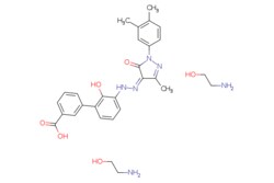 eMolecules​&nbsp;496775-62-3 | Eltrombopag olamine | Combi-Blocks | MFCD22380664 | 564.643 | C29H36N6O6 | 97.000 | NCCO.NCCO.CC1=NN(C(=O)\C1=N/Nc1cccc(-c2cccc(c2)C(O)=O)c1O)c1ccc(C)c(C)c1 | 1g | 495744847
