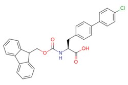 eMolecules​&nbsp;1282042-60-7 | N-Fmoc-4-(4-Chlorophenyl)-L-phenylalanine | Advanced ChemBlocks497.980 | C30H24ClNO4 | 97.000 | OC(=O)[C@H](Cc1ccc(cc1)-c1ccc(Cl)cc1)NC(=O)OCC1c2ccccc2-c2ccccc12 | 1g | 553202272