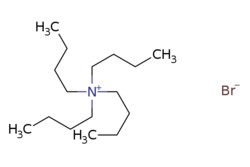 eMolecules​&nbsp;1643-19-2 | Tetrabutylammonium bromide | Oakwood Chemicals | MFCD00011633 | 322.375 | C16H36BrN | 99.000 | [Br-].CCCC[N+](CCCC)(CCCC)CCCC | 25g | 480169575