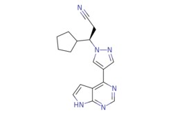 eMolecules​&nbsp;941678-49-5 | Ruxolitinib | Combi-Blocks | MFCD12031592 | 306.373 | C17H18N6 | 98.000 | N#CC[C@H](C1CCCC1)n1cc(cn1)-c1ncnc2[nH]ccc12 | 10g | 303335421
