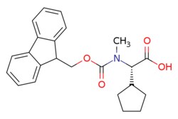 eMolecules​&nbsp;187475-29-2 | (S)-2-((((9H-fluoren-9-yl)methoxy)carbonyl)(methyl)amino)-2-cyclopentylacetic acid | Advanced ChemBlocks - In Stock379.456 | C23H25NO4 | 95.000 | CN([C@@H](C1CCCC1)C(O)=O)C(=O)OCC1c2ccccc2-c2ccccc12 | 5g | 448694325