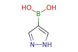 eMolecules​&nbsp;763120-58-7 | 4-Pyrazoleboronic Acid | Accela ChemBio (ASD) | MFCD07368251 | 111.900 | C3H5BN2O2 | 95.000 | OB(O)c1cn[nH]c1 | 5g | 454121199