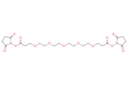 eMolecules​&nbsp;756526-03-1 | Bis-PEG5-NHS ester | Broadpharm | MFCD11041118 | 532.499 | C22H32N2O13 | 98.000 | O=C(CCOCCOCCOCCOCCOCCC(=O)ON1C(=O)CCC1=O)ON1C(=O)CCC1=O | 1g | 112541631