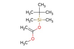 eMolecules​&nbsp;77086-38-5 | 1-(tert-Butyldimethylsilyloxy)-1-methoxyethene | Combi-Blocks | MFCD02683524 | 188.342 | C9H20O2Si | 95.000 | COC(=C)O[Si](C)(C)C(C)(C)C | 1g | 290698385