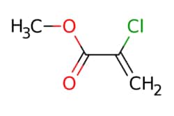 eMolecules​&nbsp;80-63-7 | METHYL 2-CHLOROACRYLATE | AstaTech | MFCD00051368 | 120.530 | C4H5ClO2 | 95.000 | COC(=O)C(Cl)=C | 0.5g | 867017030